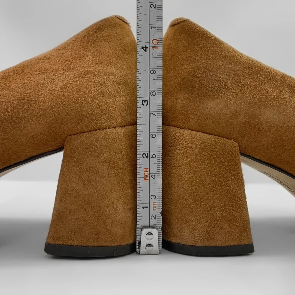 Anthropologie M4DE Suede Block Heel Pumps - Picture 10 of 10